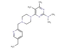 4-{4-[(5-ethylpyridin-2-yl)methyl]piperazin-1-yl}-N,N,5,6-tetramethylpyrimidin-2-amine