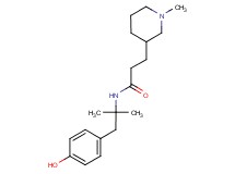 N-[2-(4-hydroxyphenyl)-1,1-dimethylethyl]-3-(1-methylpiperidin-3-yl)propanamide