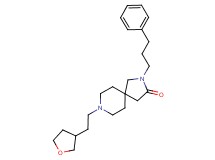 2-(3-phenylpropyl)-8-[2-(tetrahydro-3-furanyl)ethyl]-2,8-diazaspiro[4.5]decan-3-one