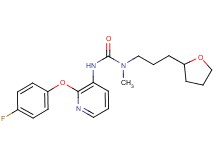 N'-[2-(4-fluorophenoxy)pyridin-3-yl]-N-methyl-N-[3-(tetrahydrofuran-2-yl)propyl]urea
