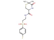 N-{2-[(4-fluorophenyl)sulfonyl]ethyl}-6,6-dimethyl-5-oxothiomorpholine-3-carboxamide