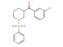 (3-chlorophenyl)[1-(phenylsulfonyl)-3-piperidinyl]methanone
