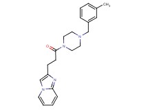 2-{3-[4-(3-methylbenzyl)-1-piperazinyl]-3-oxopropyl}imidazo[1,2-a]pyridine