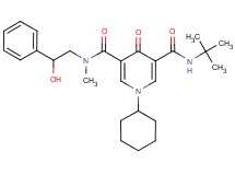 N'-(tert-butyl)-1-cyclohexyl-N-(2-hydroxy-2-phenylethyl)-N-methyl-4-oxo-1,4-dihydro-3,5-pyridinedicarboxamide