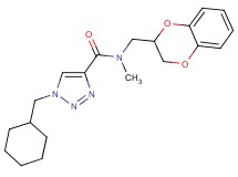 1-(cyclohexylmethyl)-N-(2,3-dihydro-1,4-benzodioxin-2-ylmethyl)-N-methyl-1H-1,2,3-triazole-4-carboxamide