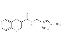 N-[(1-methyl-1H-pyrazol-4-yl)methyl]chromane-3-carboxamide
