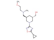 ((3S*,5R*)-1-(5-cyclopropyl-1,2,4-oxadiazol-3-yl)-5-{[(2-methoxyethyl)(methyl)amino]methyl}-3-piperidinyl)methanol