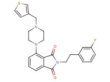 2-[2-(3-fluorophenyl)ethyl]-4-[4-(3-thienylmethyl)-1-piperazinyl]-1H-isoindole-1,3(2H)-dione