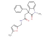 2-(3-benzyl-1-methyl-2-oxo-2,3-dihydro-1H-indol-3-yl)-N-[(5-methyl-2-furyl)methyl]acetamide