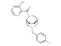 2-{[(1S*,5R*)-3-(4-fluorobenzyl)-3,6-diazabicyclo[3.2.2]non-6-yl]carbonyl}pyridin-3-ol