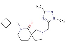 7-(cyclobutylmethyl)-2-[(1,3-dimethyl-1H-1,2,4-triazol-5-yl)methyl]-2,7-diazaspiro[4.5]decan-6-one