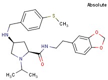 (4S)-N-[2-(1,3-benzodioxol-5-yl)ethyl]-1-isopropyl-4-{[4-(methylthio)benzyl]amino}-L-prolinamide