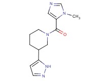 1-[(1-methyl-1H-imidazol-5-yl)carbonyl]-3-(1H-pyrazol-5-yl)piperidine