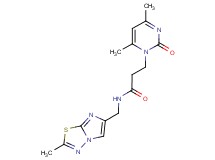 3-(4,6-dimethyl-2-oxopyrimidin-1(2H)-yl)-N-[(2-methylimidazo[2,1-b][1,3,4]thiadiazol-6-yl)methyl]propanamide