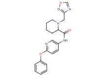 1-(1,2,4-oxadiazol-3-ylmethyl)-N-(6-phenoxypyridin-3-yl)piperidine-2-carboxamide