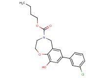 butyl 7-(3-chlorophenyl)-9-hydroxy-2,3-dihydro-1,4-benzoxazepine-4(5H)-carboxylate
