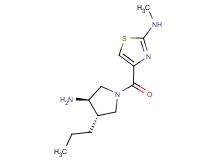 4-{[(3R*,4S*)-3-amino-4-propylpyrrolidin-1-yl]carbonyl}-N-methyl-1,3-thiazol-2-amine