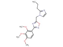 5-[(2-propyl-1H-imidazol-1-yl)methyl]-3-(2,3,4-trimethoxyphenyl)-1,2,4-oxadiazole