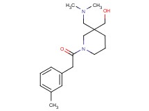 {3-[(dimethylamino)methyl]-1-[(3-methylphenyl)acetyl]piperidin-3-yl}methanol