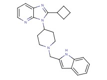 2-cyclobutyl-3-[1-(1H-indol-2-ylmethyl)-4-piperidinyl]-3H-imidazo[4,5-b]pyridine