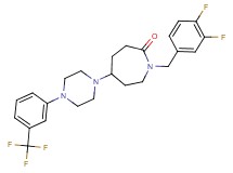 1-(3,4-difluorobenzyl)-5-{4-[3-(trifluoromethyl)phenyl]-1-piperazinyl}-2-azepanone