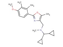 (dicyclopropylmethyl){[2-(4-methoxy-2,3-dimethylphenyl)-5-methyl-1,3-oxazol-4-yl]methyl}methylamine