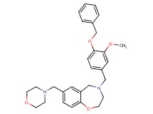 4-[4-(benzyloxy)-3-methoxybenzyl]-7-(4-morpholinylmethyl)-2,3,4,5-tetrahydro-1,4-benzoxazepine