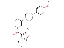 1-{1-[(3-ethyl-5-methyl-4-isoxazolyl)carbonyl]-3-piperidinyl}-4-(4-methoxyphenyl)piperazine