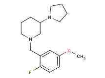1-(2-fluoro-5-methoxybenzyl)-3-(1-pyrrolidinyl)piperidine