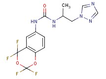 N-[1-methyl-2-(1H-1,2,4-triazol-1-yl)ethyl]-N'-(2,2,4,4-tetrafluoro-4H-1,3-benzodioxin-6-yl)urea