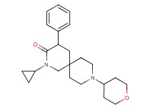 2-cyclopropyl-4-phenyl-9-(tetrahydro-2H-pyran-4-yl)-2,9-diazaspiro[5.5]undecan-3-one