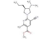 methyl 5-cyano-6-[(3S*,4R*)-3-(dimethylamino)-4-propyl-1-pyrrolidinyl]-2-methylnicotinate