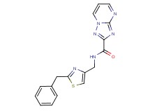 N-[(2-benzyl-1,3-thiazol-4-yl)methyl][1,2,4]triazolo[1,5-a]pyrimidine-2-carboxamide