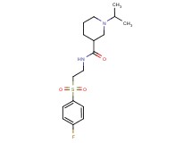N-{2-[(4-fluorophenyl)sulfonyl]ethyl}-1-isopropyl-3-piperidinecarboxamide