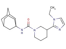 N-1-adamantyl-3-(1-ethyl-1H-imidazol-2-yl)-1-piperidinecarboxamide