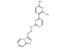 4-(2,6-dimethylpyridin-3-yl)-N-(2-imidazo[1,2-a]pyridin-3-ylethyl)pyrimidin-2-amine