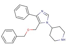 4-{5-[(benzyloxy)methyl]-4-phenyl-1H-imidazol-1-yl}piperidine dihydrochloride