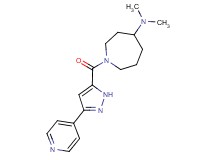 N,N-dimethyl-1-{[3-(4-pyridinyl)-1H-pyrazol-5-yl]carbonyl}-4-azepanamine