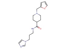 1-(2-furylmethyl)-N-[3-(1H-imidazol-1-yl)propyl]-4-piperidinecarboxamide