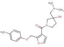 3-[(dimethylamino)methyl]-1-{2-[(4-methylphenoxy)methyl]-3-furoyl}-3-pyrrolidinol