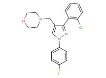 4-{[3-(2-chlorophenyl)-1-(4-fluorophenyl)-1H-pyrazol-4-yl]methyl}morpholine