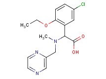 (5-chloro-2-ethoxyphenyl)[methyl(pyrazin-2-ylmethyl)amino]acetic acid