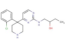 1-({4-[4-(2-chlorophenyl)-4-piperidinyl]-2-pyrimidinyl}amino)-2-butanol