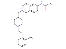 N-(4-{[ethyl({1-[2-(2-methylphenyl)ethyl]-4-piperidinyl}methyl)amino]methyl}phenyl)acetamide