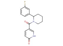 5-{[2-(3-fluorophenyl)-1-piperidinyl]carbonyl}-2(1H)-pyridinone