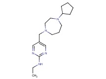 5-[(4-cyclopentyl-1,4-diazepan-1-yl)methyl]-N-ethylpyrimidin-2-amine