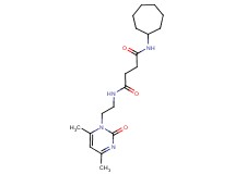 N-cycloheptyl-N'-[2-(4,6-dimethyl-2-oxopyrimidin-1(2H)-yl)ethyl]succinamide