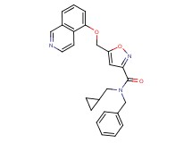 N-benzyl-N-(cyclopropylmethyl)-5-[(5-isoquinolinyloxy)methyl]-3-isoxazolecarboxamide
