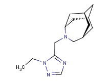 (1R*,3s,6r,8S*)-4-[(1-ethyl-1H-1,2,4-triazol-5-yl)methyl]-4-azatricyclo[4.3.1.1~3,8~]undecane