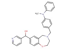 (4-{4-[methyl(phenyl)amino]benzyl}-2,3,4,5-tetrahydro-1,4-benzoxazepin-7-yl)(3-pyridinyl)methanol